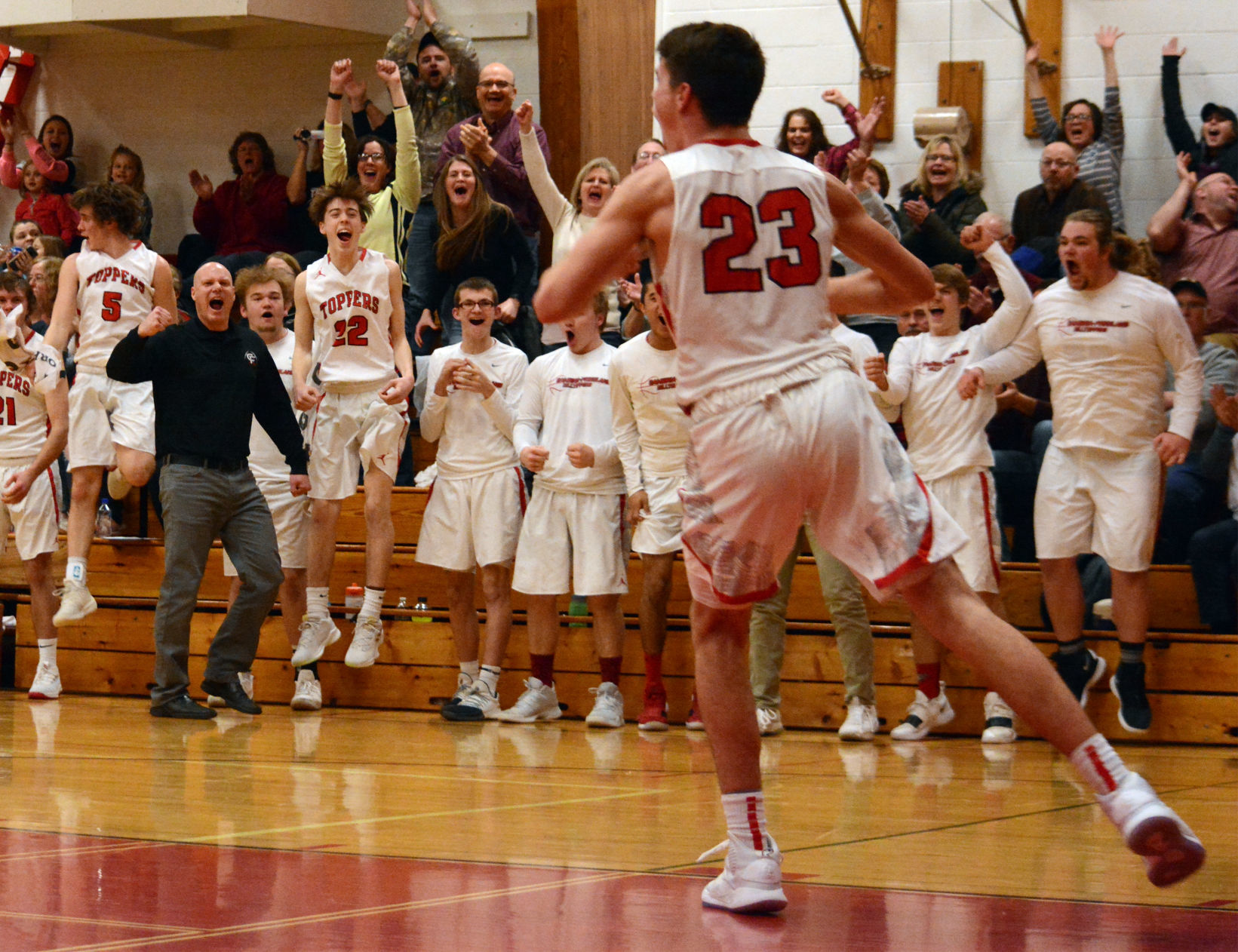 Celebration after Hart's dunk.jpg